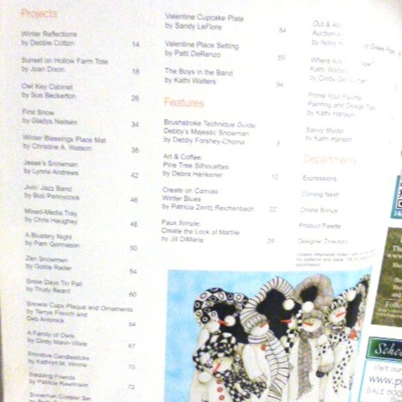 4 PAINT WORKS Magazine CRAFT Projects Christmas Painting Craft - Picture 7 of 16